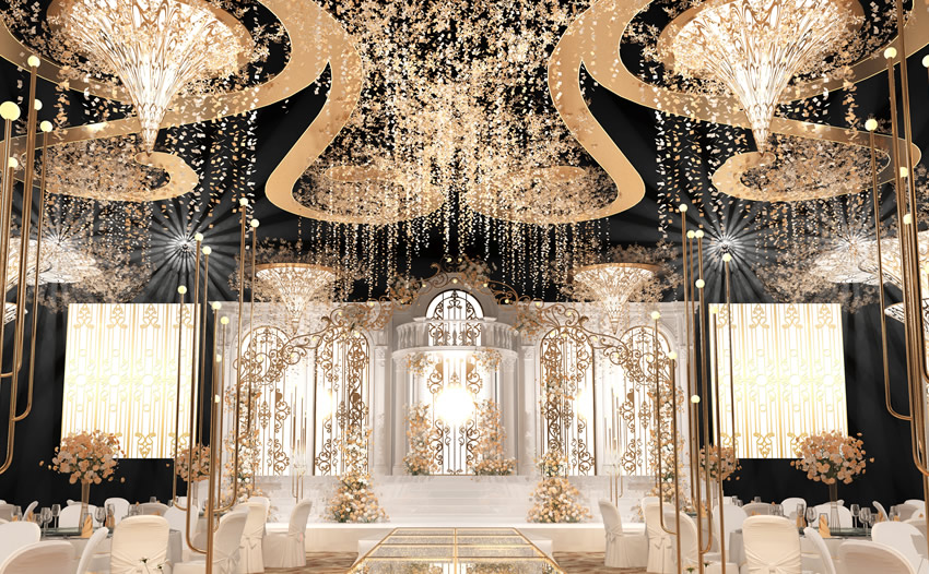 洞头花木兰喜事汇金色大厅效果展示